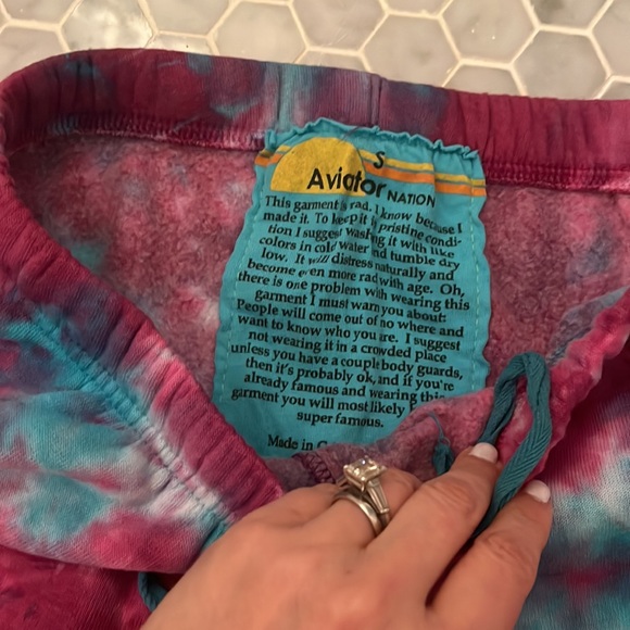 Aviator Nation Sweatpants. Like New! Tie Dye - Picture 4 of 6